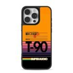 80s T90 retro cassette superaudio iPhone 16 Pro Max Black Case