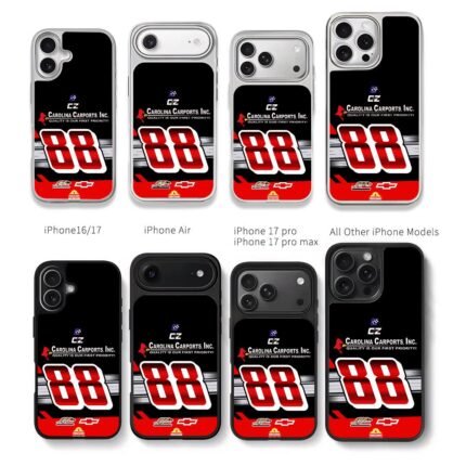 88 Carolina Carports racing Chris Brown Phone Case Black Electroplated Silver For Iphone 11 To 17