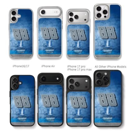 88 Nationwide Hendrick NASCAR Chris Brown Phone Case Black Electroplated Silver For Iphone 11 To 17