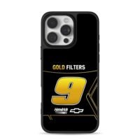 9 Gold Filters Hendrick Chevy iPhone 16 Pro Max Black Case