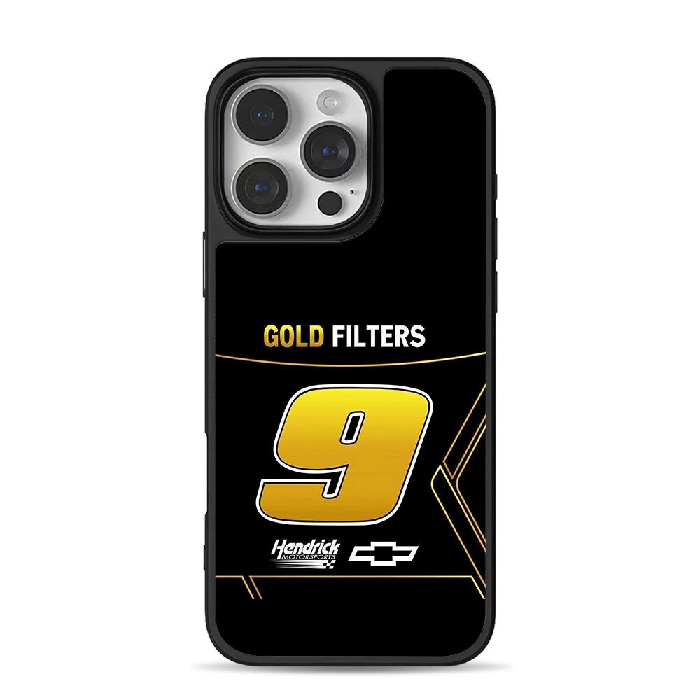 9 Gold Filters Hendrick Chevy iPhone 16 Pro Max Black Case 9 Gold Filters Hendrick Chevy iPhone 16 Pro Max Black Case