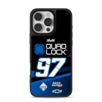 97 Kaulig Racing Quad Lock NASCAR iPhone 16 Pro Max Black Case