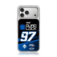 97 Kaulig Racing Quad Lock NASCAR iPhone 17 Pro Max Electroplated Silver Case1