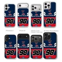 98 Ford Mustang Racing Livery Chris Brown Phone Case Black Electroplated Silver For Iphone 11 To 17