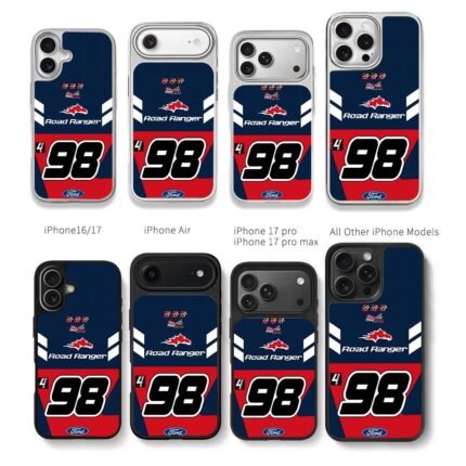 98 Ford Thor Racing Horse Chris Brown Phone Case Black Electroplated Silver For Iphone 11 To 17