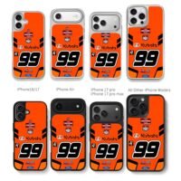 99 Ben Rhodes NASCAR Kubota Chris Brown Phone Case Black Electroplated Silver For Iphone 11 To 17