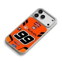 99 Ben Rhodes NASCAR Kubota iPhone 17 Pro Max Electroplated Silver Case2