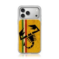 Abarth scorpion Italian flag iPhone 17 Pro Max Electroplated Silver Case1
