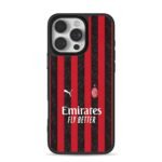 AC Milan Puma Emirates striped iPhone 16 Pro Max Black Case