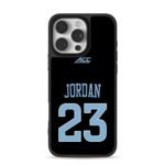 ACC Jordan 23 light blue on black iPhone 16 Pro Max Black Case