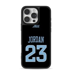 ACC Jordan 23 light blue on black iPhone 16 Pro Max Black Case