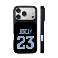 ACC Jordan 23 light blue on black iPhone 17 Pro Max Black Case