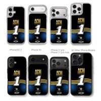 ACM Awards 1 Trackhouse Chevy Chris Brown Phone Case Black Electroplated Silver For Iphone 11 To 17