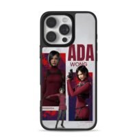 Ada Wong Resident Evil gun art iPhone 16 Pro Max Black Case
