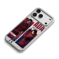 Ada Wong Resident Evil gun art iPhone 17 Pro Max Electroplated Silver Case2