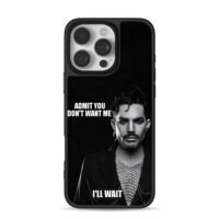 Adam Lambert bw quote art iPhone 16 Pro Max Black Case