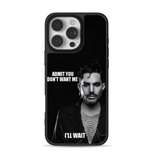 Adam Lambert bw quote art iPhone 16 Pro Max Black Case
