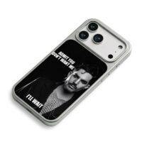 Adam Lambert bw quote art iPhone 17 Pro Max Electroplated Silver Case2