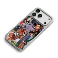 Adam Sandler collage Hollywood star 50 First Dates Subway iPhone 17 Pro Max Electroplated Silver Case2