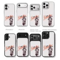 Adam Sandler day on phone art Chris Brown Phone Case Black Electroplated Silver For Iphone 11 To 17