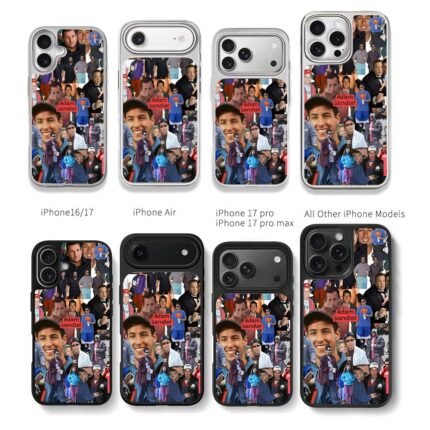 Adam Sandler photo collage Chris Brown Phone Case Black Electroplated Silver For Iphone 11 To 17