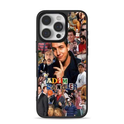 Adam Sandler photo collage iPhone 16 Pro Max Black Case