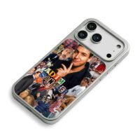 Adam Sandler photo collage iPhone 17 Pro Max Electroplated Silver Case2
