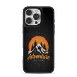 Adventure Calling mountain sun iPhone 16 Pro Max Black Case