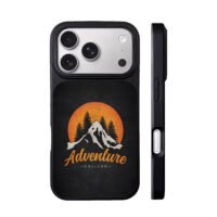 Adventure Calling mountain sun iPhone 17 Pro Max Black Case
