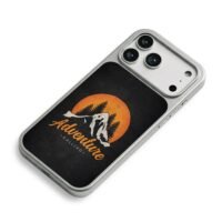 Adventure Calling mountain sun iPhone 17 Pro Max Electroplated Silver Case2
