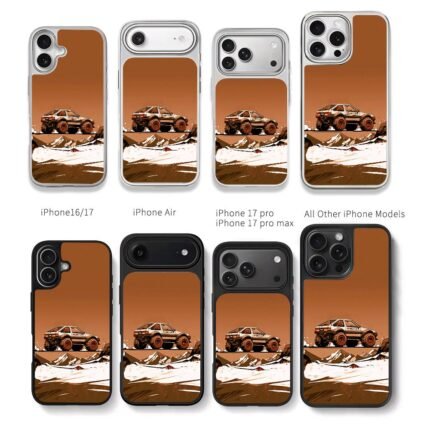 AE86 Initial D offroad desert scene Chris Brown Phone Case Black Electroplated Silver For Iphone 11 To 17