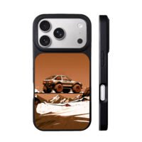 AE86 Initial D offroad desert scene iPhone 17 Pro Max Black Case