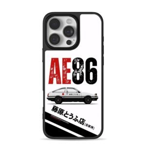 AE86 Initial D Tofu Shop Car iPhone 16 Pro Max Black Case