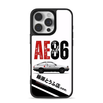 AE86 Initial D Tofu Shop Car iPhone 16 Pro Max Black Case