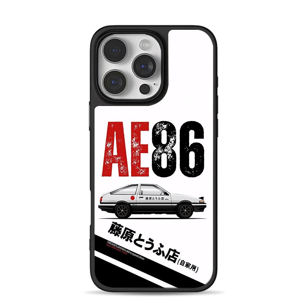 AE86 Initial D Tofu Shop Car iPhone 16 Pro Max Black Case AE86 Initial D Tofu Shop Car iPhone 16 Pro Max Black Case
