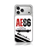 AE86 Initial D Tofu Shop Car iPhone 17 Pro Max Electroplated Silver Case1