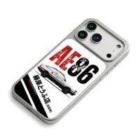 AE86 Initial D Tofu Shop Car iPhone 17 Pro Max Electroplated Silver Case2