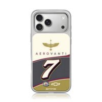 Aerovanti 7 NASCAR Chevy livery iPhone 17 Pro Max Electroplated Silver Case1