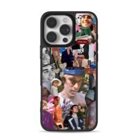 Aesthetic Justin Bieber photo collage iPhone 16 Pro Max Black Case