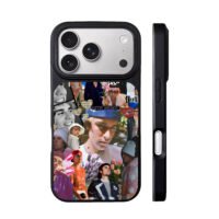 Aesthetic Justin Bieber photo collage iPhone 17 Pro Max Black Case