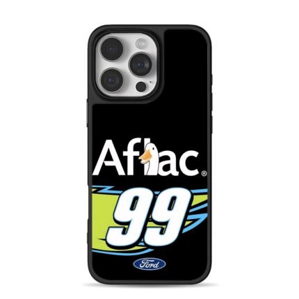 Aflac duck 99 Ford racing logo iPhone 16 Pro Max Black Case