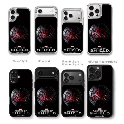 Agents of SHIELD Secret Warriors Chris Brown Phone Case Black Electroplated Silver For Iphone 11 To 17