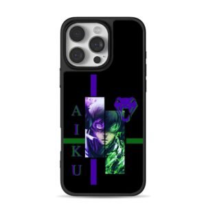 AIKU anime boy purple cobra iPhone 16 Pro Max Black Case