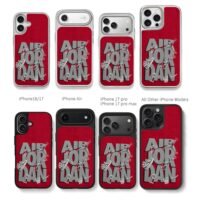Air Jordan basketball jumpman Chris Brown Phone Case Black Electroplated Silver For Iphone 11 To 17