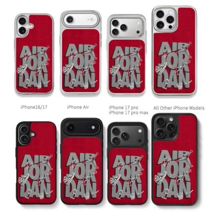 Air Jordan basketball jumpman Chris Brown Phone Case Black Electroplated Silver For Iphone 11 To 17