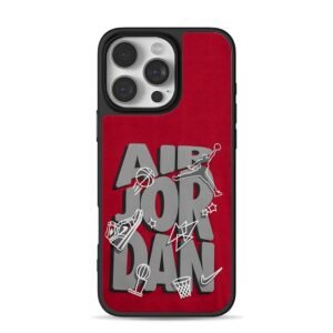 Air Jordan basketball jumpman iPhone 16 Pro Max Black Case
