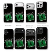 Air Jordan Flight jumpman dunk Chris Brown Phone Case Black Electroplated Silver For Iphone 11 To 17