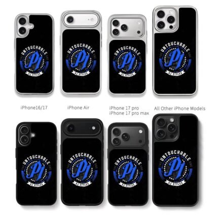 AJ Styles P1 Untouchable One Chris Brown Phone Case Black Electroplated Silver For Iphone 11 To 17
