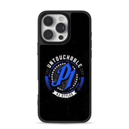 AJ Styles P1 Untouchable One iPhone 16 Pro Max Black Case