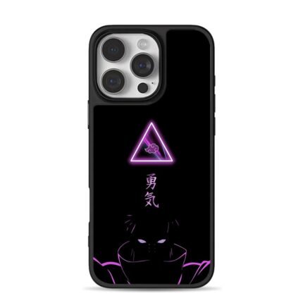 Akatsuki Pain purple courage kanji iPhone 16 Pro Max Black Case